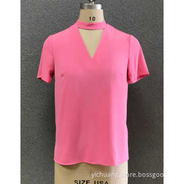 women's V neck  blouse
